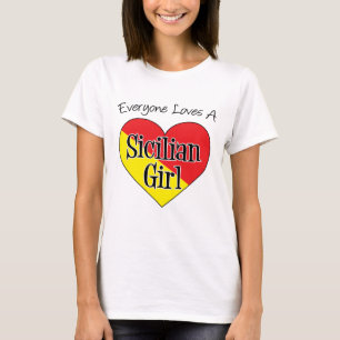 Iedereen houdt van Siciliaans meisje T-shirt