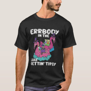 Iedereen in het meer krijgt tipsy Halloween grappi T-shirt