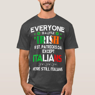 Iedereen is een beetje Iers op St Patrick Day T-shirt