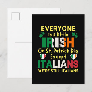 Iedereen is een beetje Iers op St. Patrick's Day Uitnodiging Briefkaart