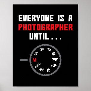 Iedereen is fotograaf tot grappige fotografie poster