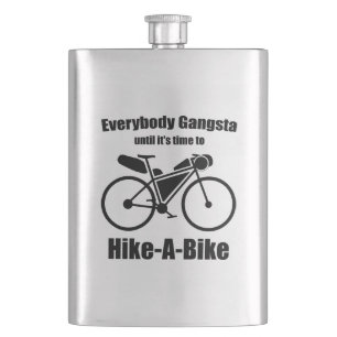 Iedereen is gangsta tot het tijd is om te fietsen flacon