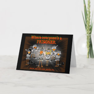 Iedereen is gevangene: Halloween Jailbird card Kaart