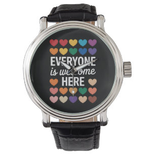 Iedereen is hier welkom LGBTQ Horloge