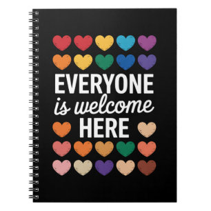 Iedereen is hier welkom LGBTQ Notitieboek
