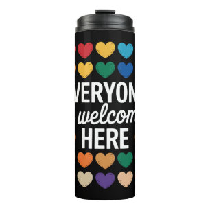 Iedereen is hier welkom LGBTQ Thermosbeker