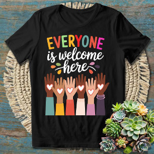 Iedereen is hier welkom t-shirt