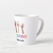 Iedereen is van harte welkom hier Idaho Teacher Latte Mok (Rechterhoek)