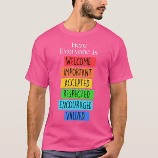 Iedereen is van harte welkom hier Idaho Teacher T-shirt
