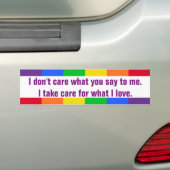 Iedereen is vrij bumpersticker (Op auto)