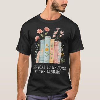 Iedereen Is Welkom Bij De Bibliotheek Bibliothecar T-shirt