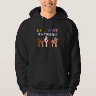 Iedereen is welkom bij U2013 Equality & Inclusio Hoodie