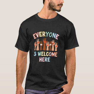 Iedereen Is Welkom Hier Idaho Docenten Ondersteuni T-shirt