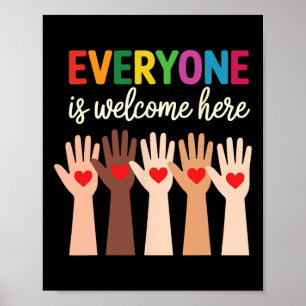 Iedereen is welkom hier Idaho Teache T-shirt.png Poster