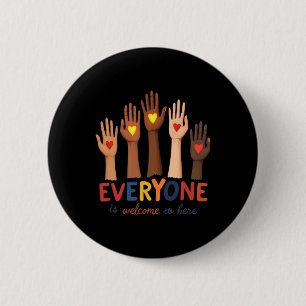 Iedereen is welkom hier Idaho Teacher Belongs EDU Ronde Button 5,7 Cm