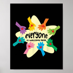 Iedereen is welkom hier T-shirt Idaho Teacher for Poster