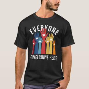 Iedereen is welkom: inclusiviteit en diversiteit t-shirt