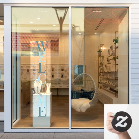 Iedereen is welkome winkeldecor raamsticker (Winkelraam)