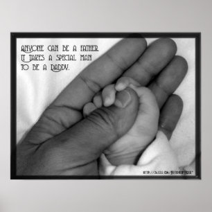 Iedereen kan een vader zijn poster