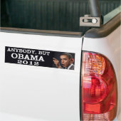 Iedereen, maar Obama 2012 Bumpersticker (Op Truck)