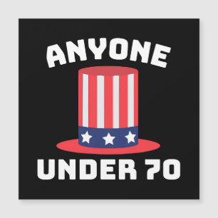 Iedereen onder de 70 voor de Amerikaanse president