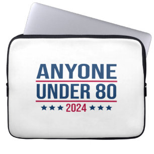 Iedereen onder de 80 2024 Grappig President Laptop Sleeve