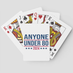 Iedereen onder de 80 2024 Grappig President Pokerkaarten