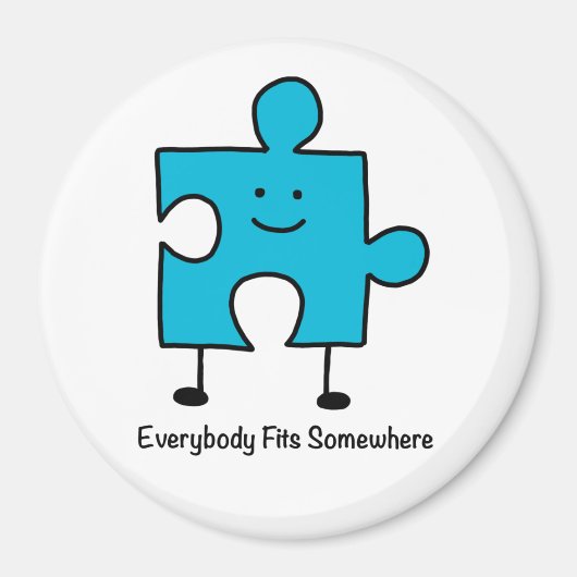 Iedereen past ergens bij Magnet Magneet (Voorkant)
