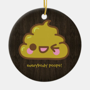 iedereen poeit keramisch ornament