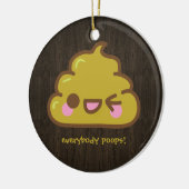 iedereen poeit keramisch ornament (Links)