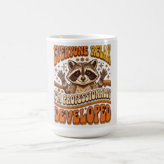 Iedereen Rustig Aan Ik Ben Een Professionele Wasbe Koffiemok