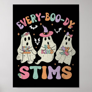 Iedereen Stimt Grappig Autisme Spook Halloween Sp Poster