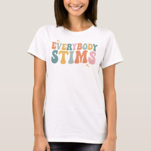 Iedereen stimuleert autisme speciaal Ed leraar ges T-shirt