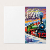 Iedereen thuis kerstkaart kaart (Buitenkant ongevouwen)