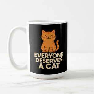 Iedereen verdient een kat Schattige Sinaasappel Ta Koffiemok