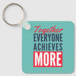 Iedereen verenigt meer teamwerk Kantoor Sleutelhanger