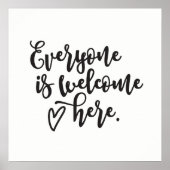 Iedereen Welkom Poster (Voorkant)