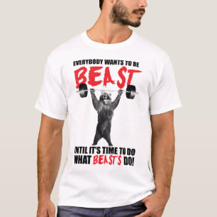 Iedereen wil een beest zijn - Beer optillen - Gym T-shirt