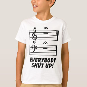 Iedereen zwijg! t-shirt