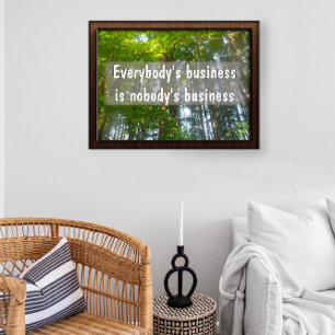 Iedereen's zakelijke Inspirerend poster