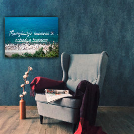 Iedereen's zakelijke proverb poster