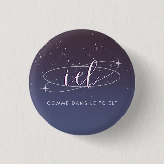 iel - pronom badge ronde button 3,2 cm
