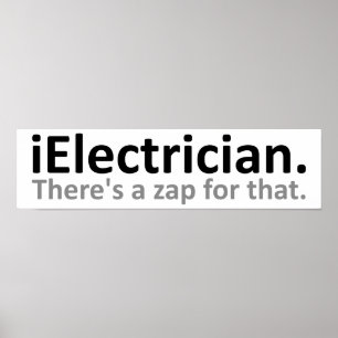 iElektricien Grappige Poster