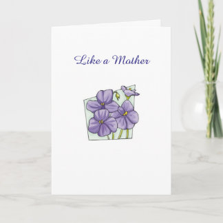 Iemand als een moeder kaart
