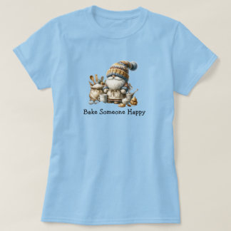 Iemand blij bakken t-shirt