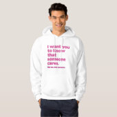 Iemand Cares Hoodie (Voorkant volledig)