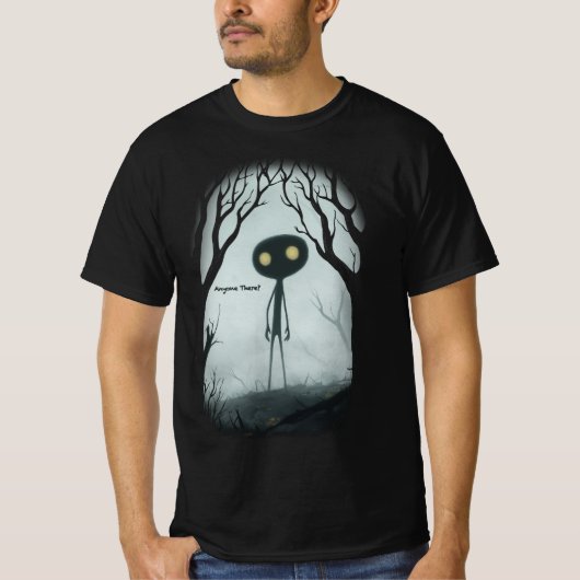 Iemand daar? t-shirt (Voorkant)