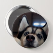 Iemand daarbuiten? ronde button 4,0 cm (Voorkant /achterkant)