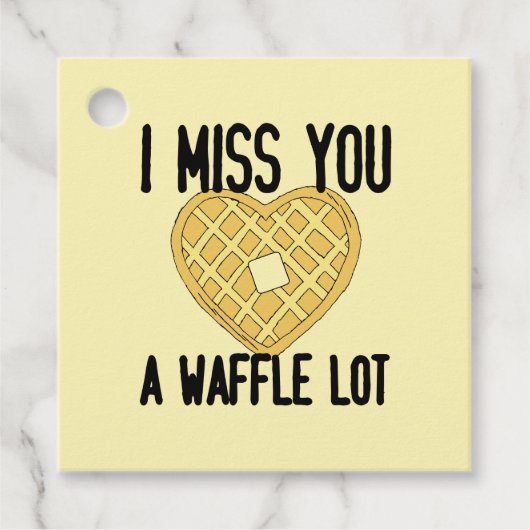 Iemand die het mist, zegt dat ik je een WaffleLot Bedankjes Labels (Voorkant)