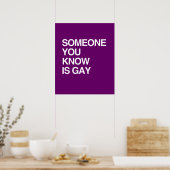 IEMAND DIE JE WEET IS GAY POSTER (Keuken)
